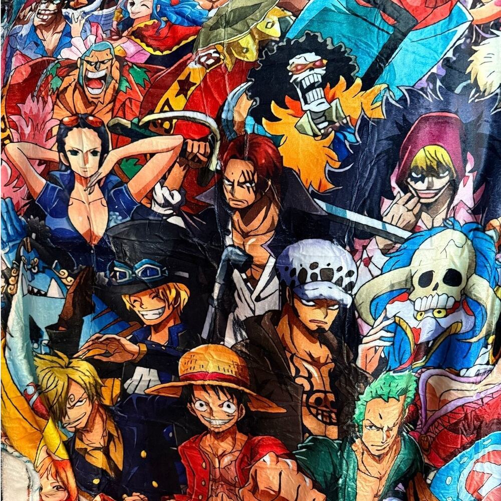 Anime Fleece Blanket and Pillow case NWOT